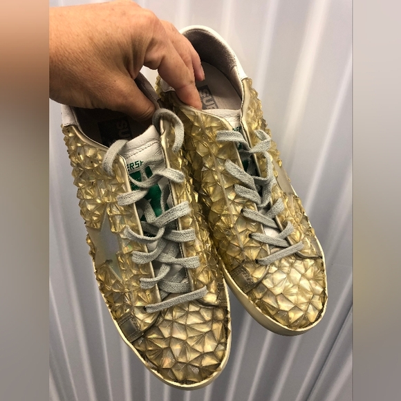 RARE Authentic Golden Goose Superstar Sneakers - 3D Studded Design - EU 38 - Picture 10 of 10